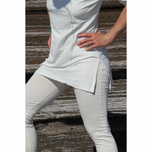 Short de yoga Slim - Bio Blanc - Vêtements de yoga Femme - Coton