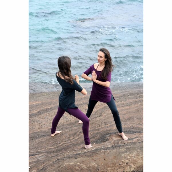 tunique yoga femme manche courte