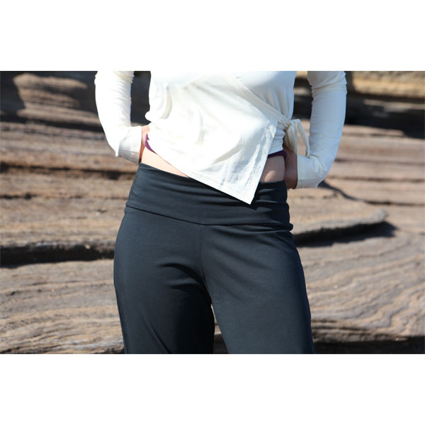 Pantalon de yoga femme Confort - Bio Blanc - Vêtements de yoga